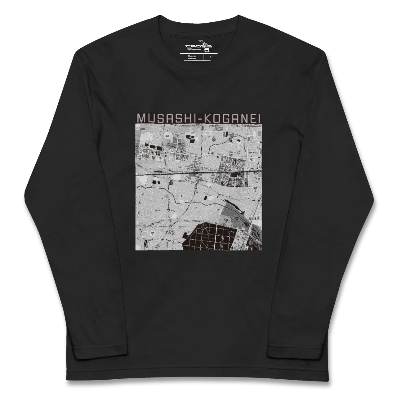 【武蔵小金井(東京都)】地図柄ロングスリーブTシャツ