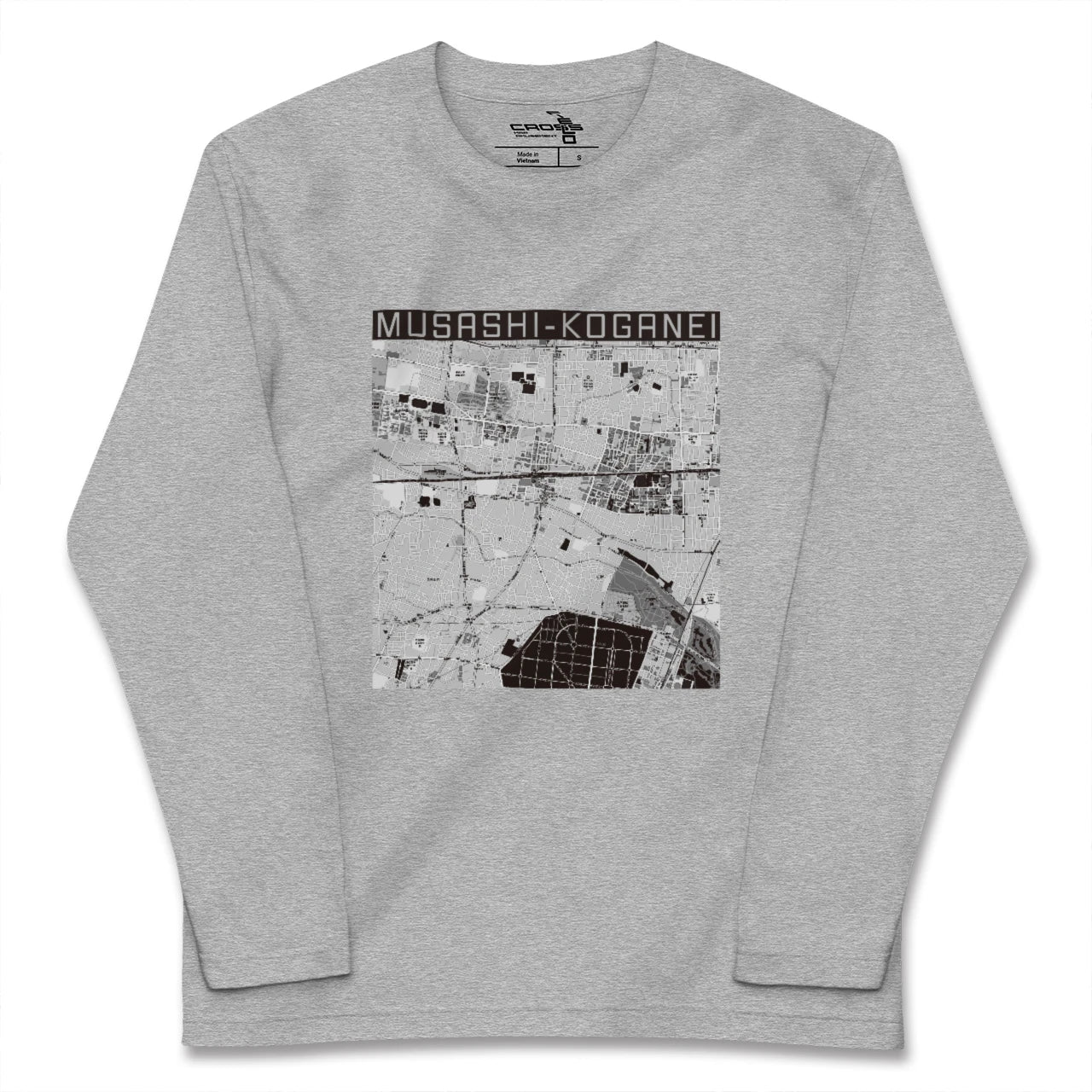 【武蔵小金井(東京都)】地図柄ロングスリーブTシャツ