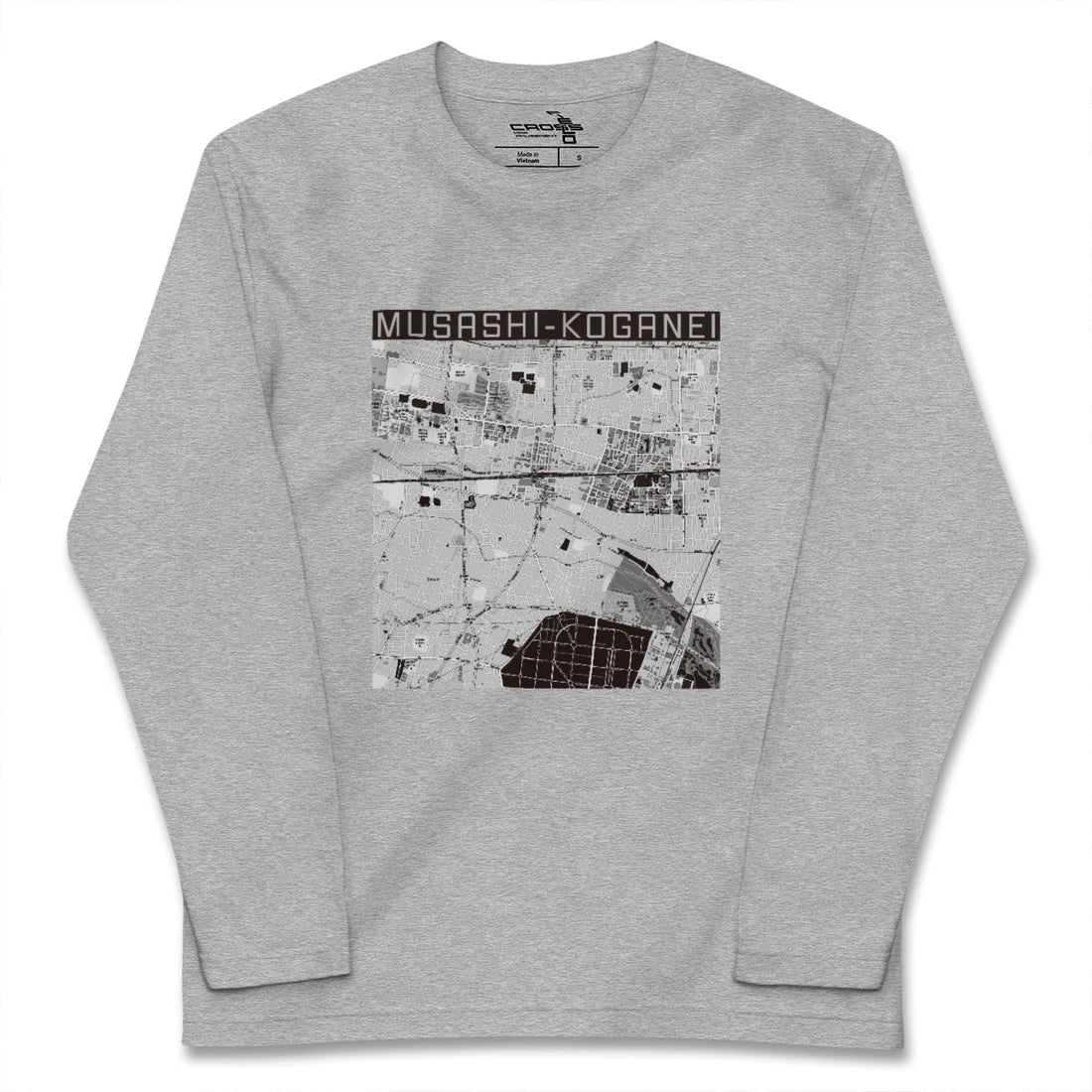 【武蔵小金井(東京都)】地図柄ロングスリーブTシャツ