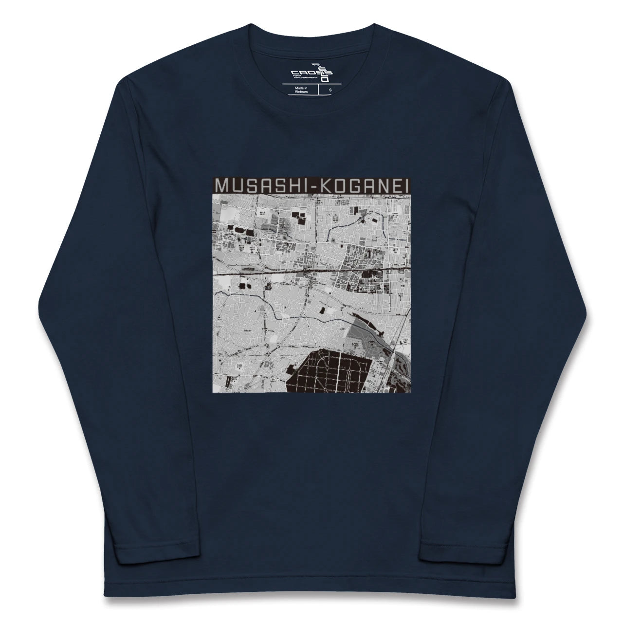 【武蔵小金井(東京都)】地図柄ロングスリーブTシャツ