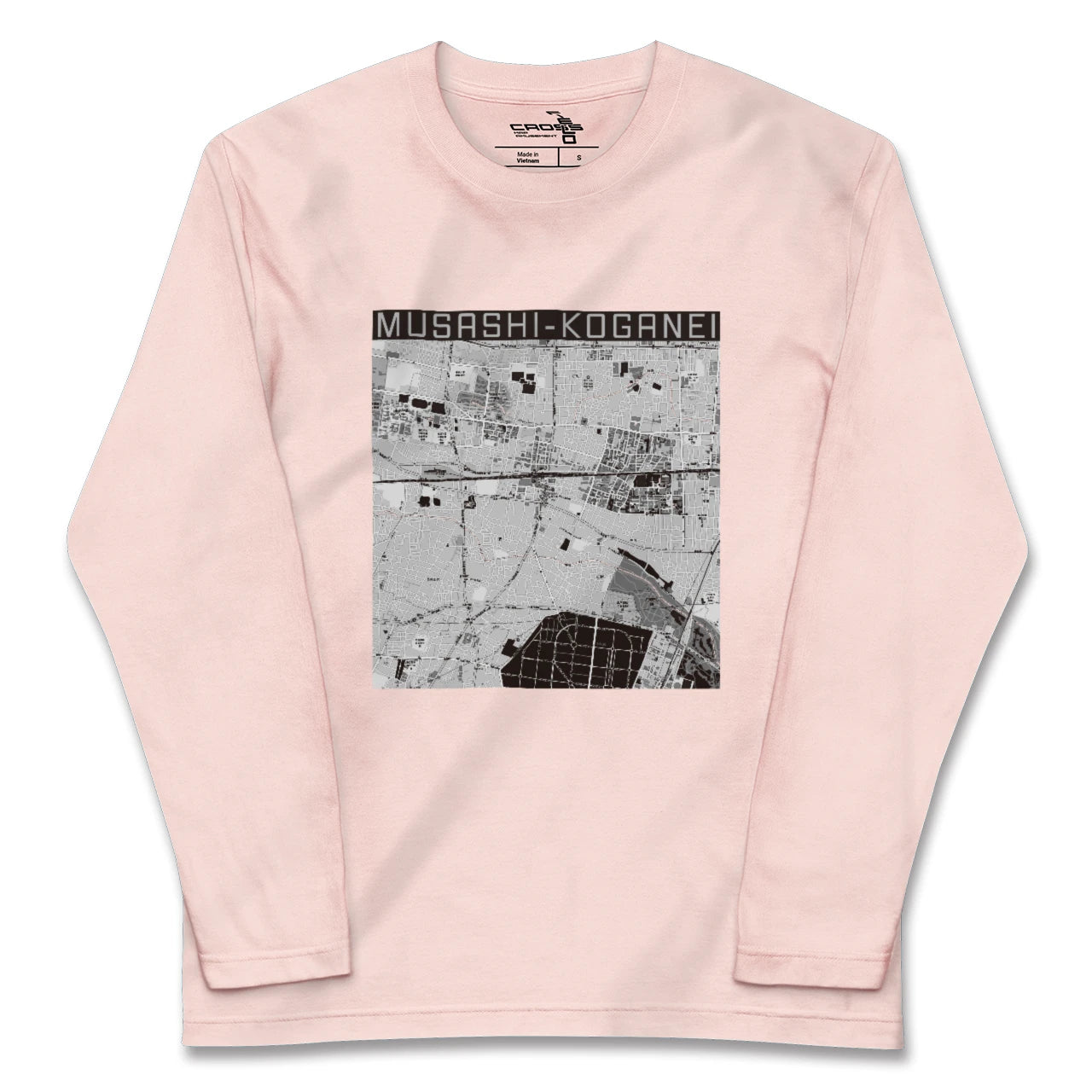【武蔵小金井(東京都)】地図柄ロングスリーブTシャツ