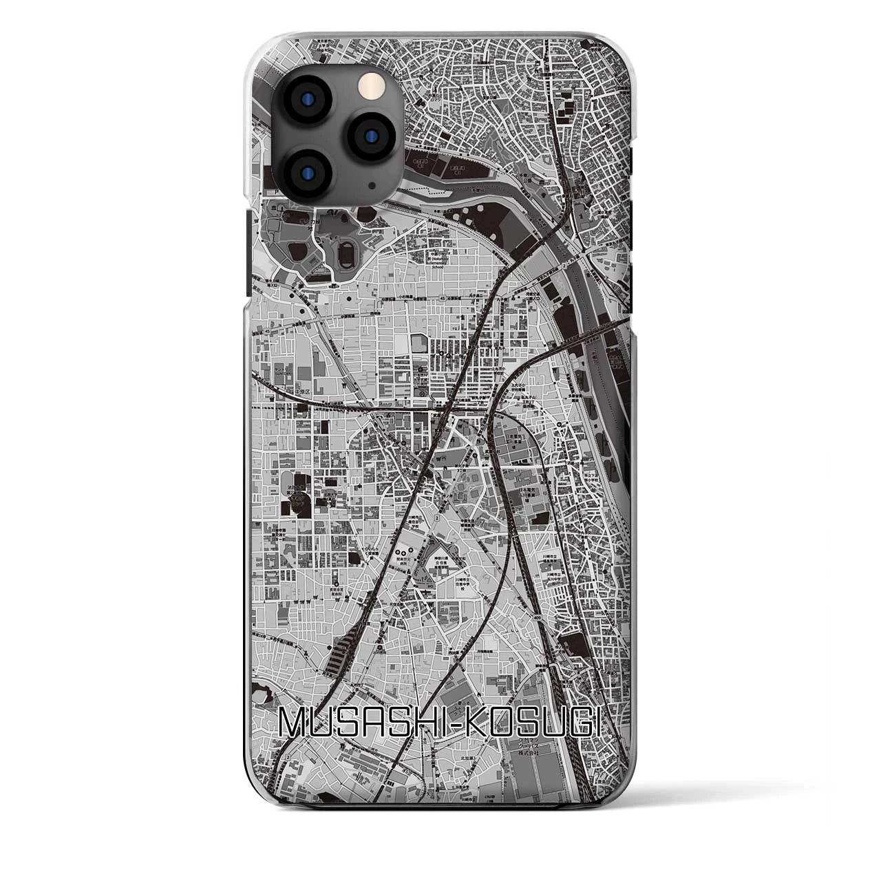 【武蔵小杉(神奈川県)】地図柄iPhoneケース(クリアタイプ)