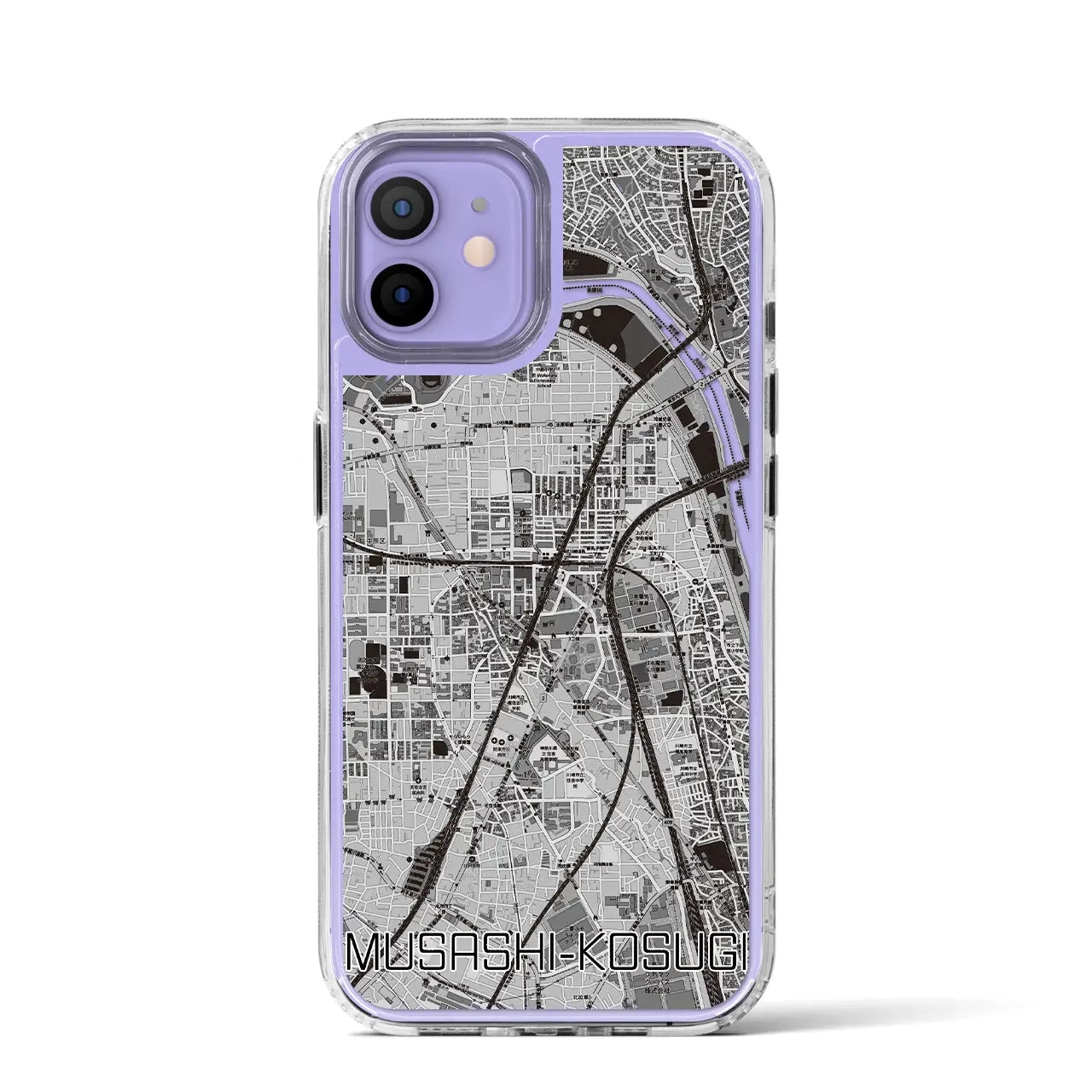【武蔵小杉(神奈川県)】地図柄iPhoneケース(MagSafeタイプ)