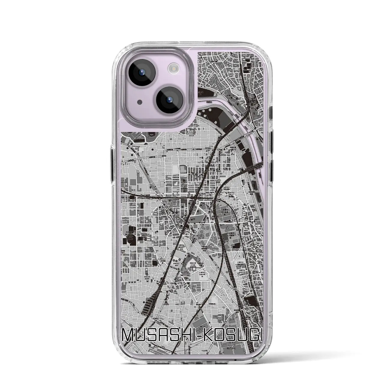 【武蔵小杉(神奈川県)】地図柄iPhoneケース(MagSafeタイプ)