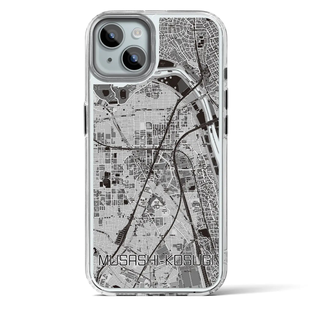 【武蔵小杉(神奈川県)】地図柄iPhoneケース(MagSafeタイプ)