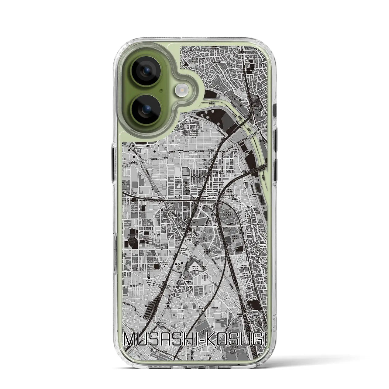 【武蔵小杉(神奈川県)】地図柄iPhoneケース(MagSafeタイプ)