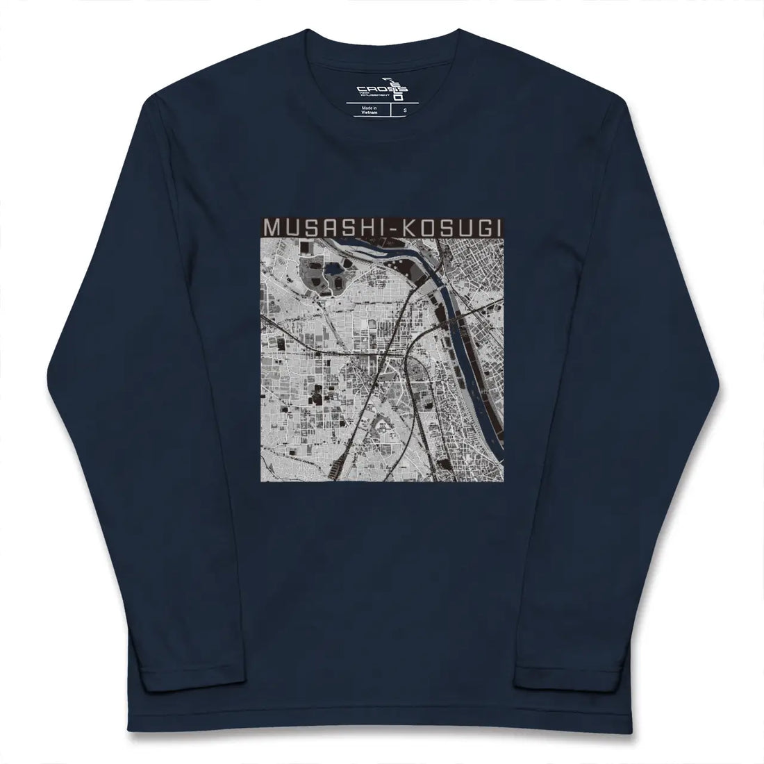 【武蔵小杉(神奈川県)】地図柄ロングスリーブTシャツ