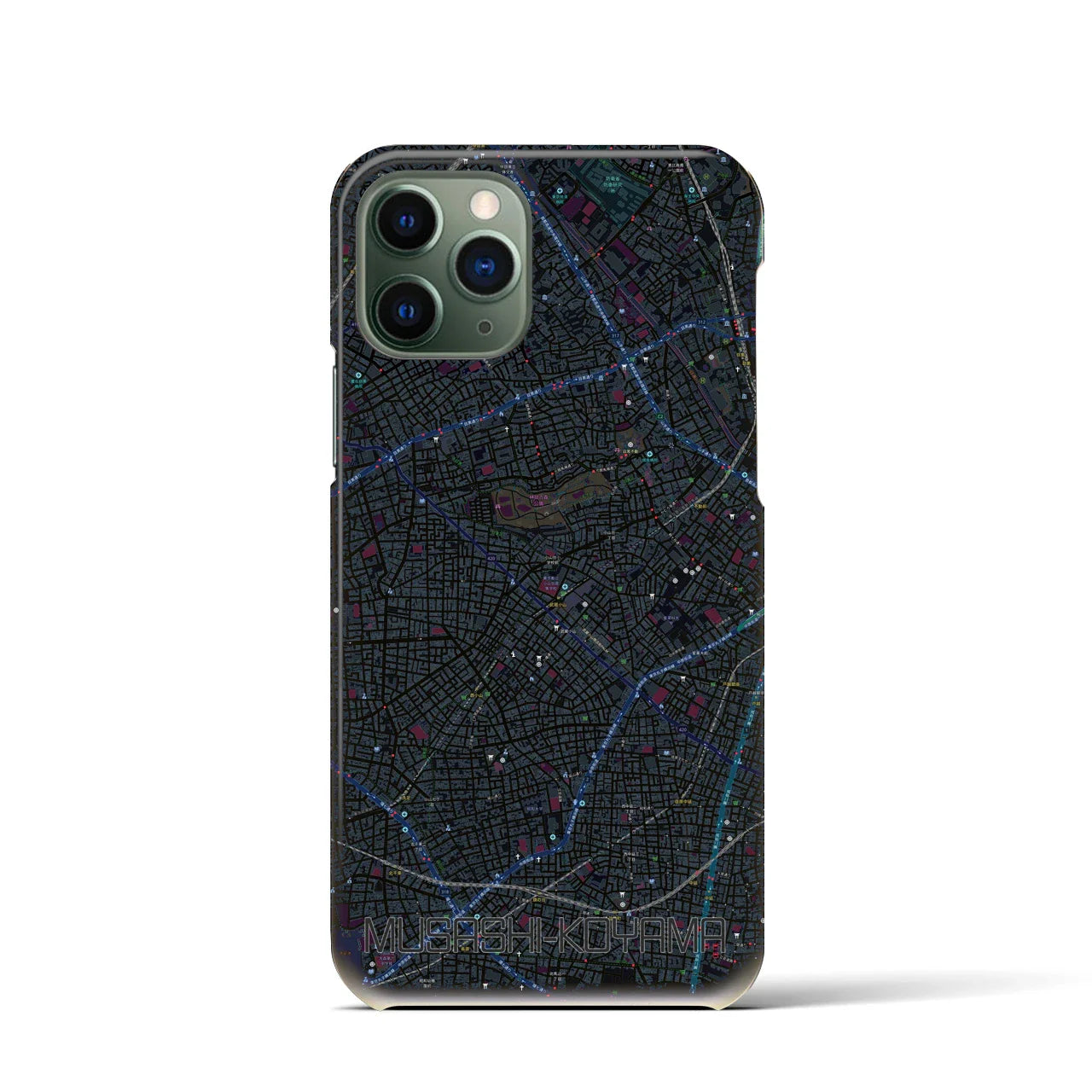 【武蔵小山(東京都)】地図柄iPhoneケース(バックカバータイプ)