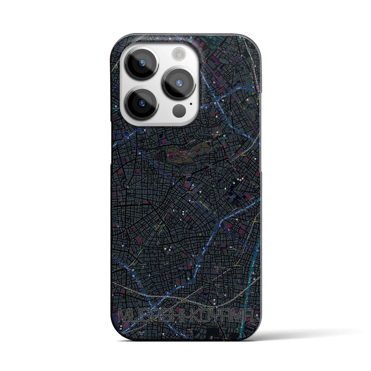 【武蔵小山(東京都)】地図柄iPhoneケース(バックカバータイプ)