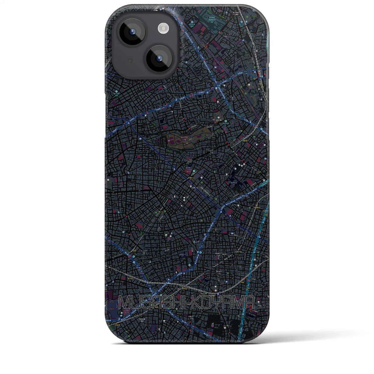 【武蔵小山(東京都)】地図柄iPhoneケース(バックカバータイプ)