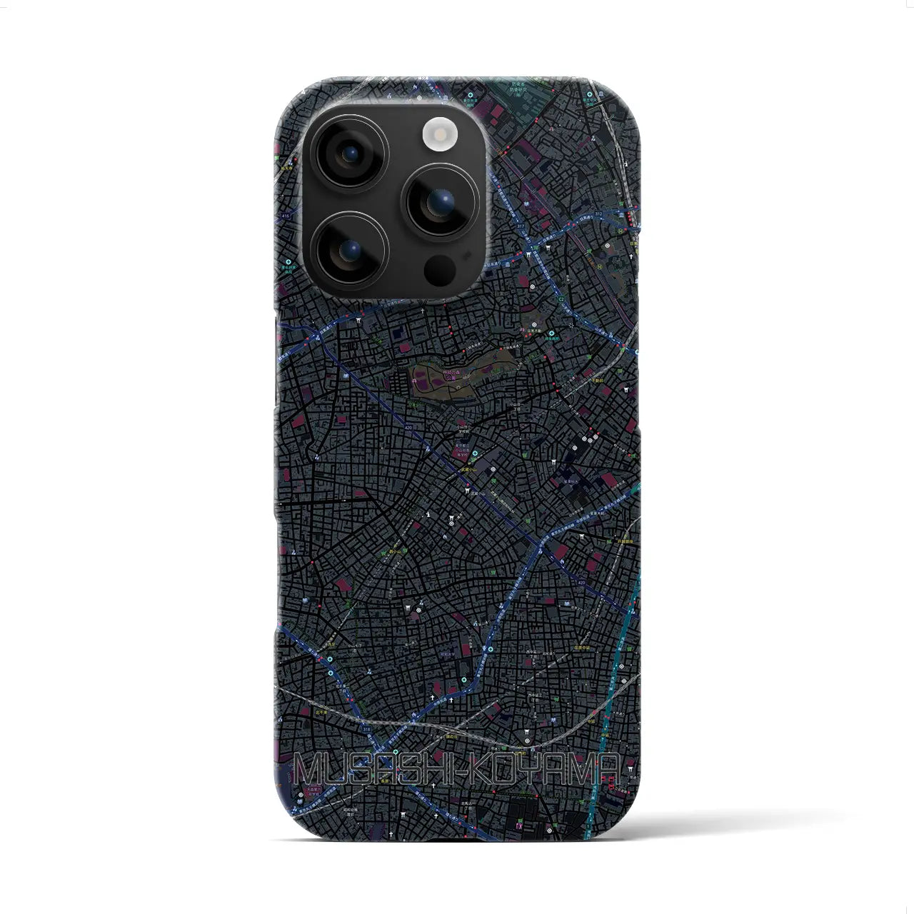 【武蔵小山(東京都)】地図柄iPhoneケース(バックカバータイプ)