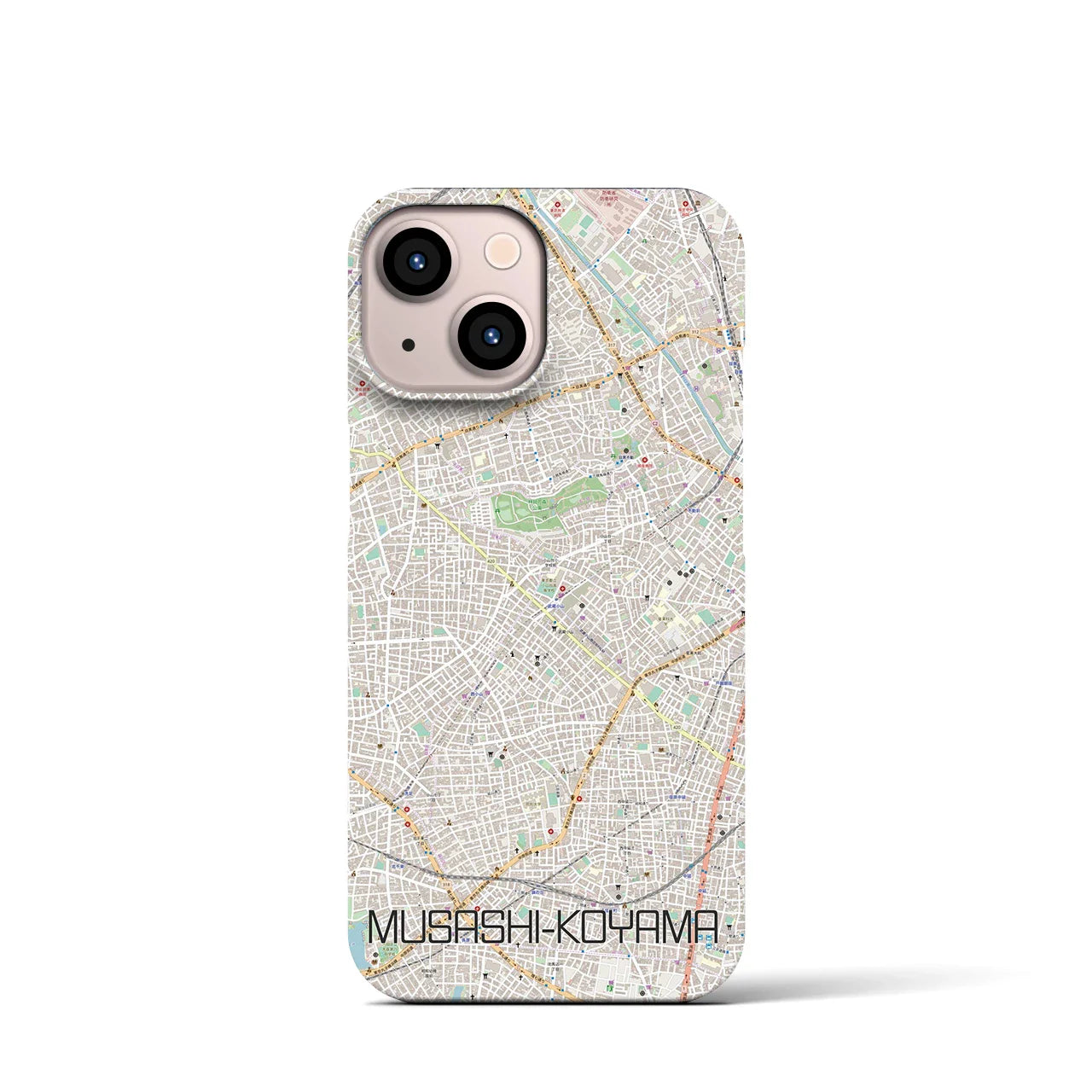【武蔵小山(東京都)】地図柄iPhoneケース(バックカバータイプ)