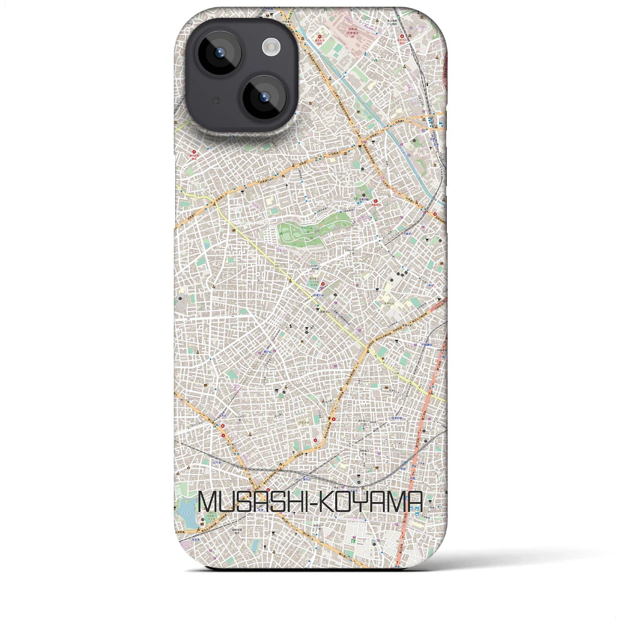 【武蔵小山(東京都)】地図柄iPhoneケース(バックカバータイプ)