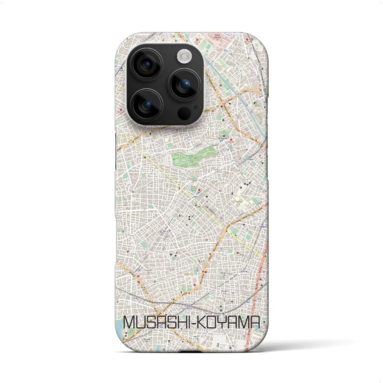 【武蔵小山(東京都)】地図柄iPhoneケース(バックカバータイプ)