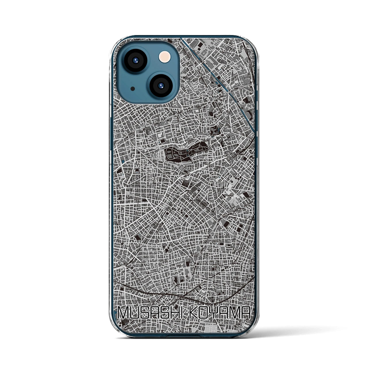 【武蔵小山(東京都)】地図柄iPhoneケース(クリアタイプ)