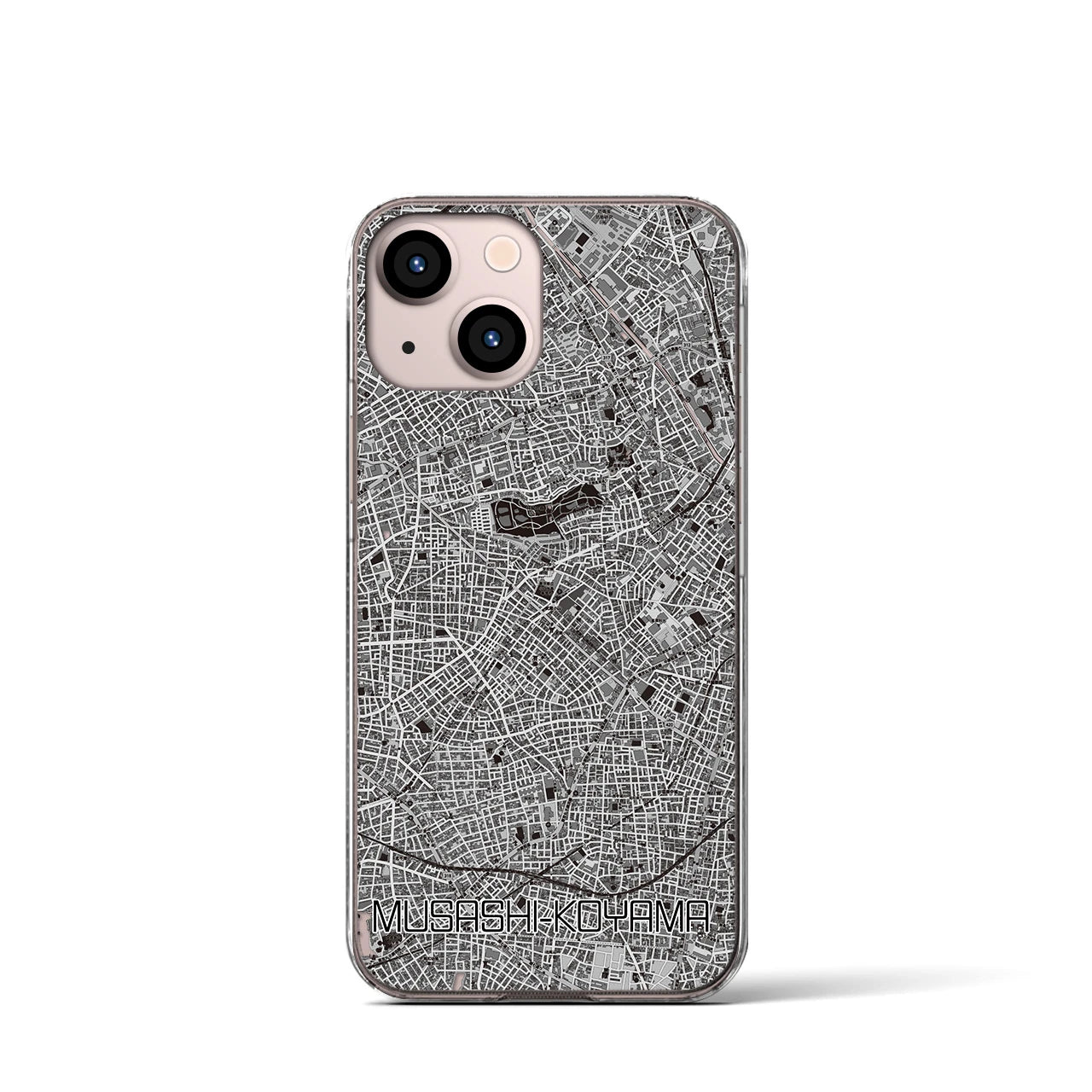 【武蔵小山(東京都)】地図柄iPhoneケース(クリアタイプ)