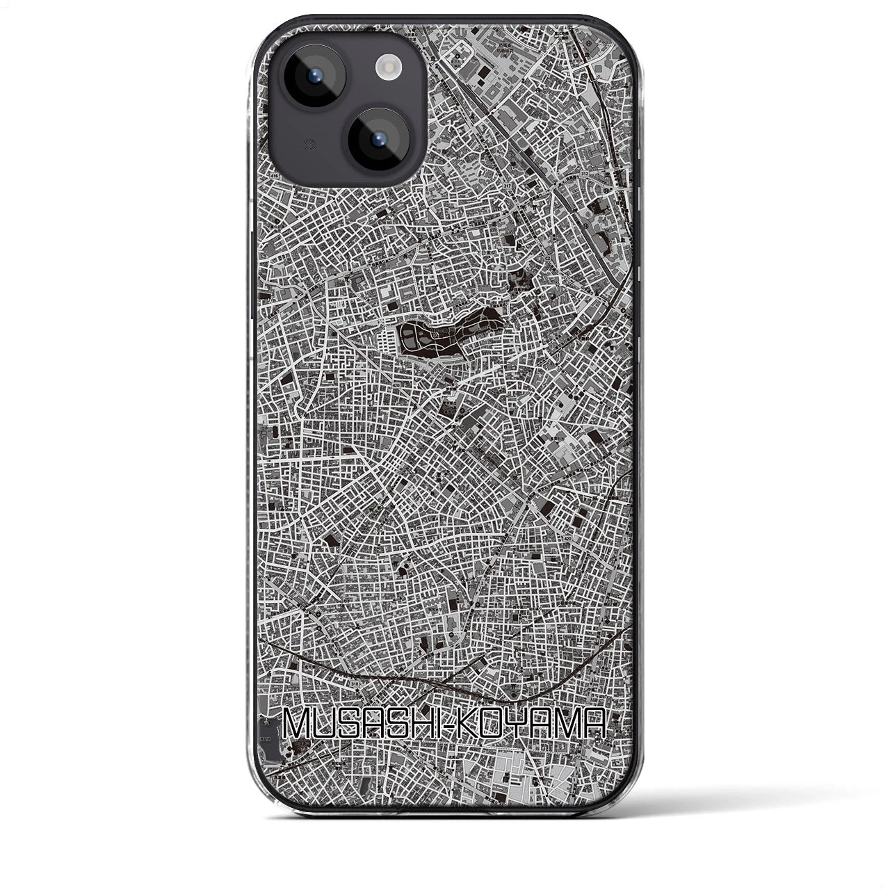 【武蔵小山(東京都)】地図柄iPhoneケース(クリアタイプ)