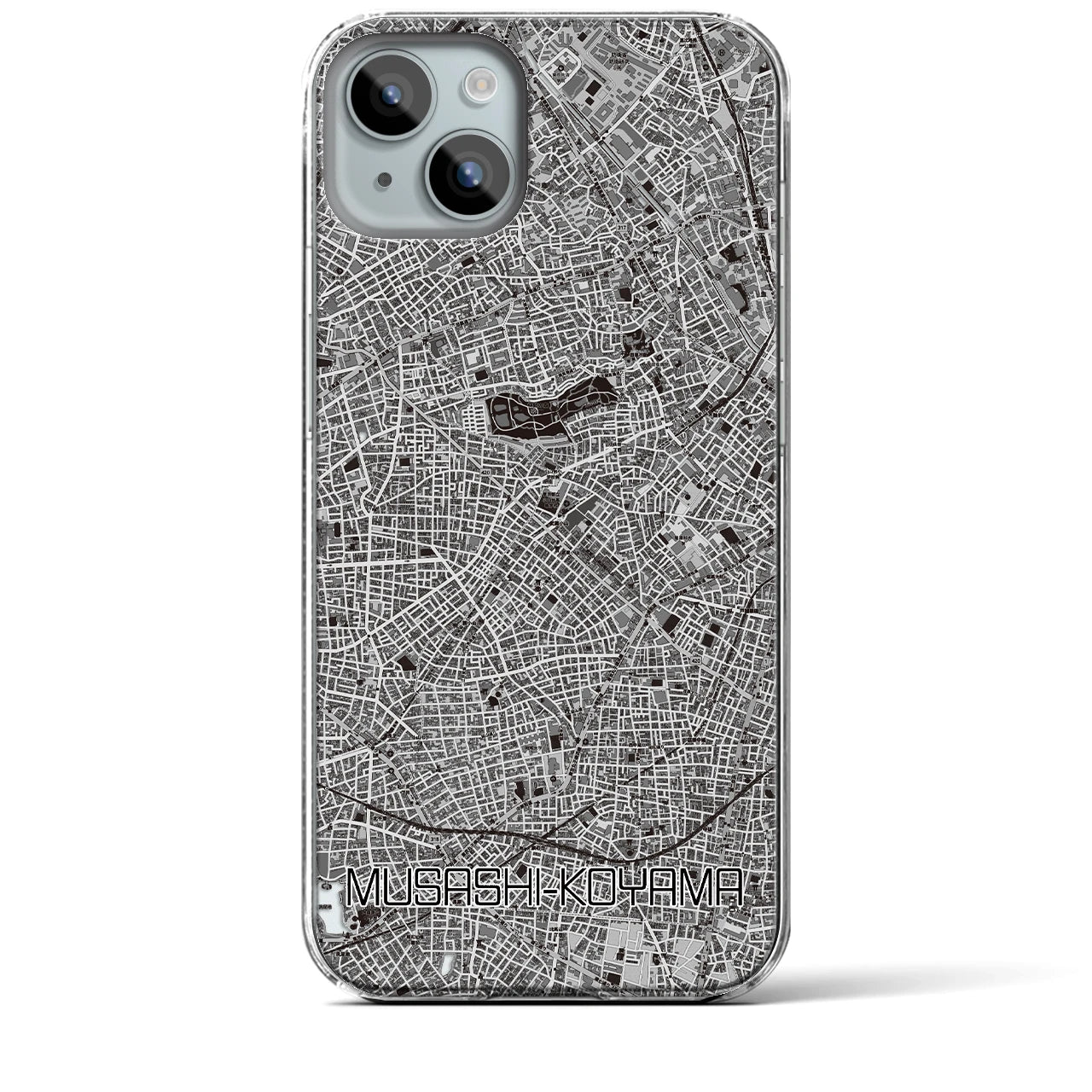 【武蔵小山(東京都)】地図柄iPhoneケース(クリアタイプ)