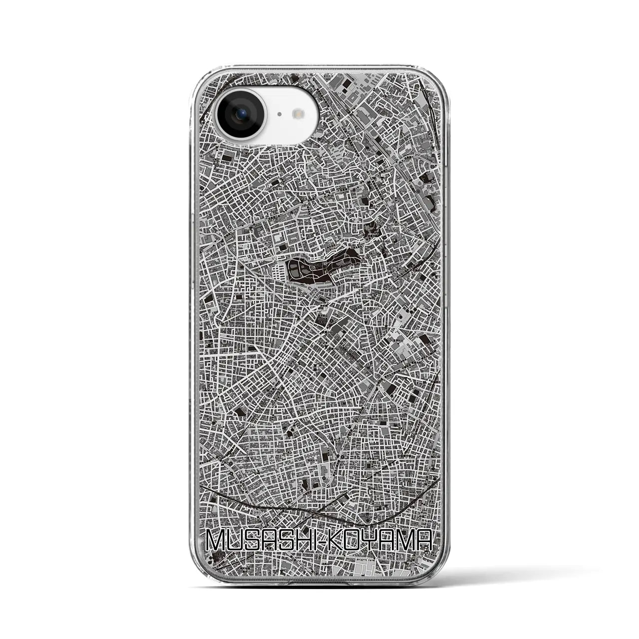 【武蔵小山(東京都)】地図柄iPhoneケース(クリアタイプ)