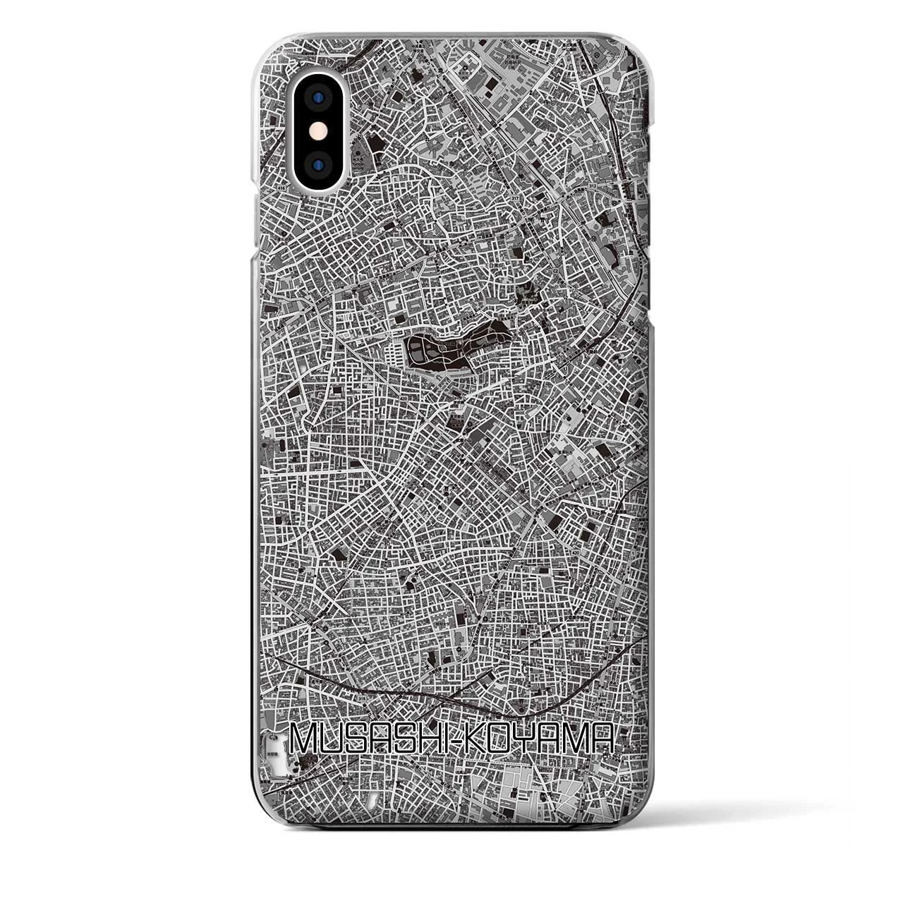 【武蔵小山(東京都)】地図柄iPhoneケース(クリアタイプ)