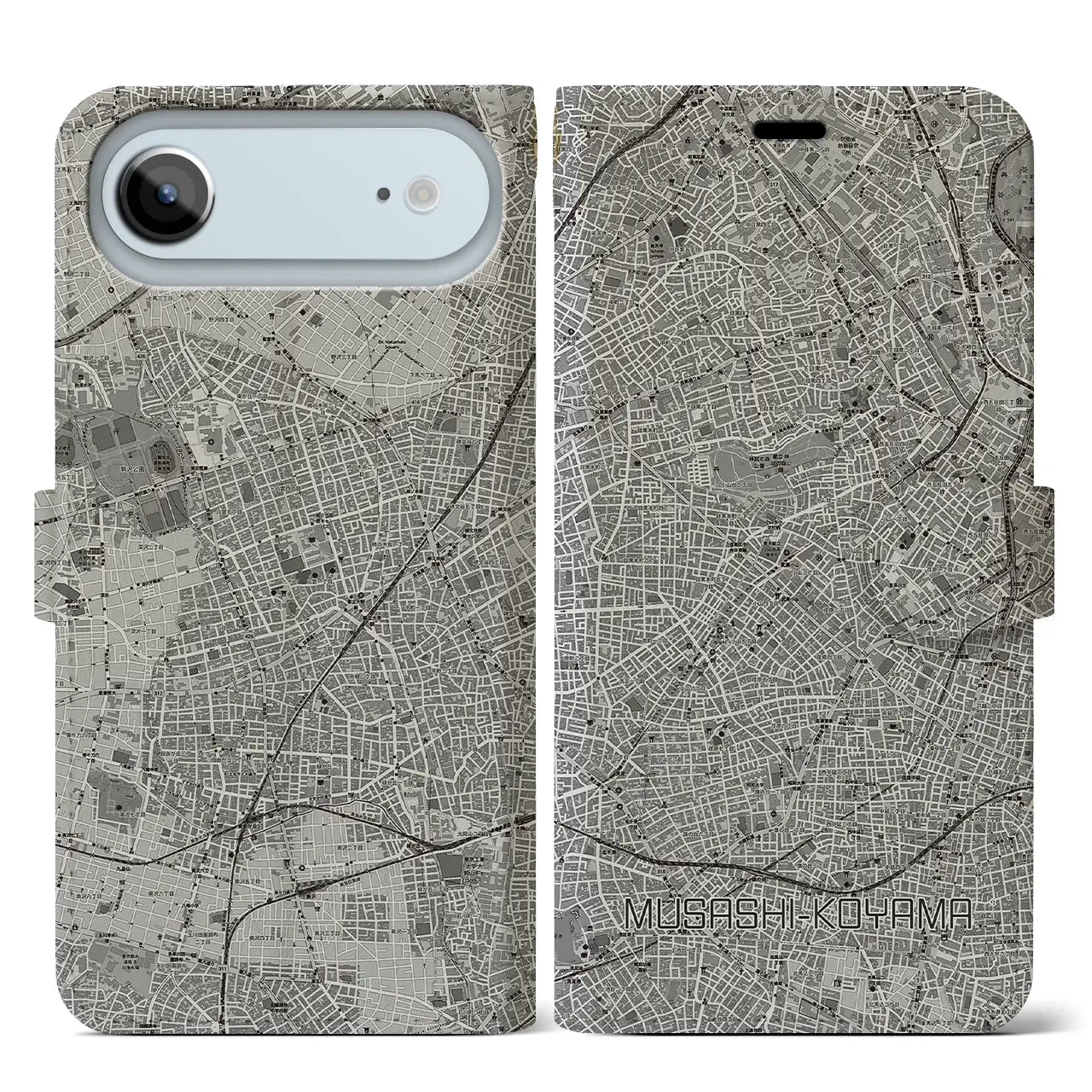 【武蔵小山(東京都)】地図柄iPhoneケース(手帳タイプ)