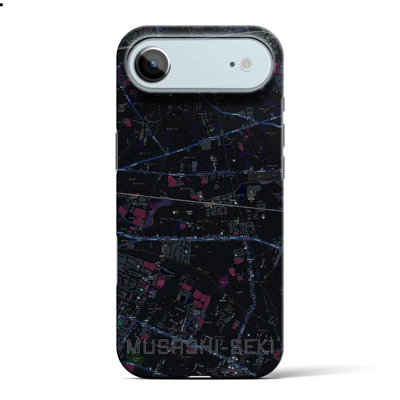 【武蔵関(東京都)】地図柄iPhoneケース(バックカバータイプ)