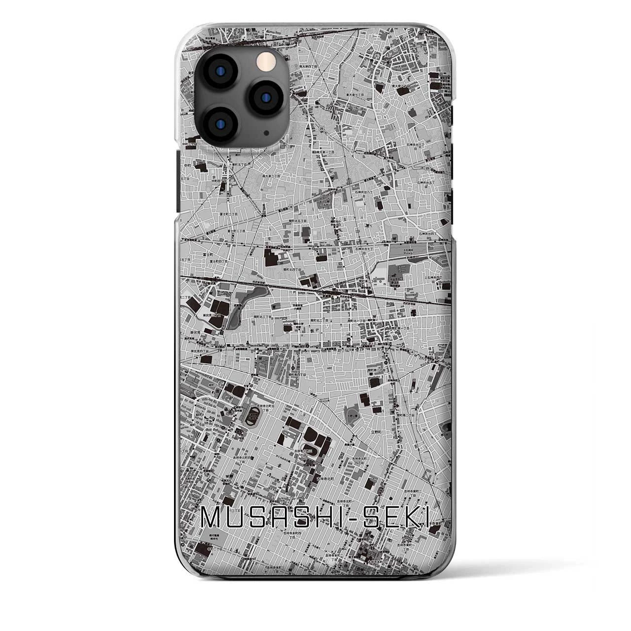 【武蔵関(東京都)】地図柄iPhoneケース(クリアタイプ)