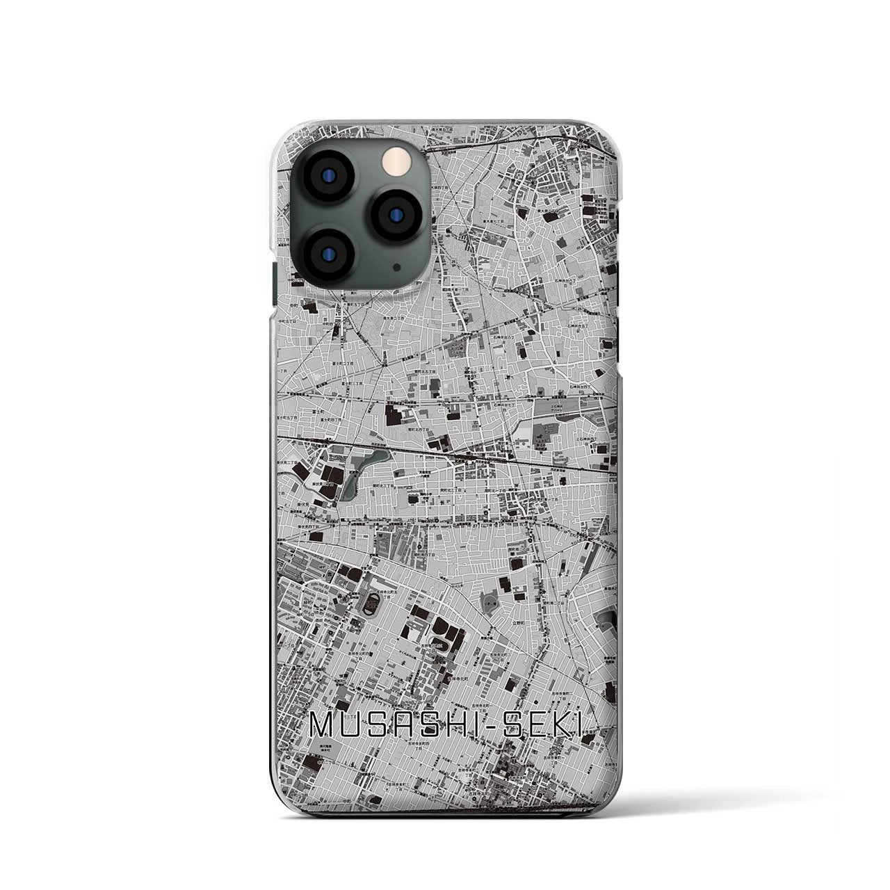 【武蔵関(東京都)】地図柄iPhoneケース(クリアタイプ)