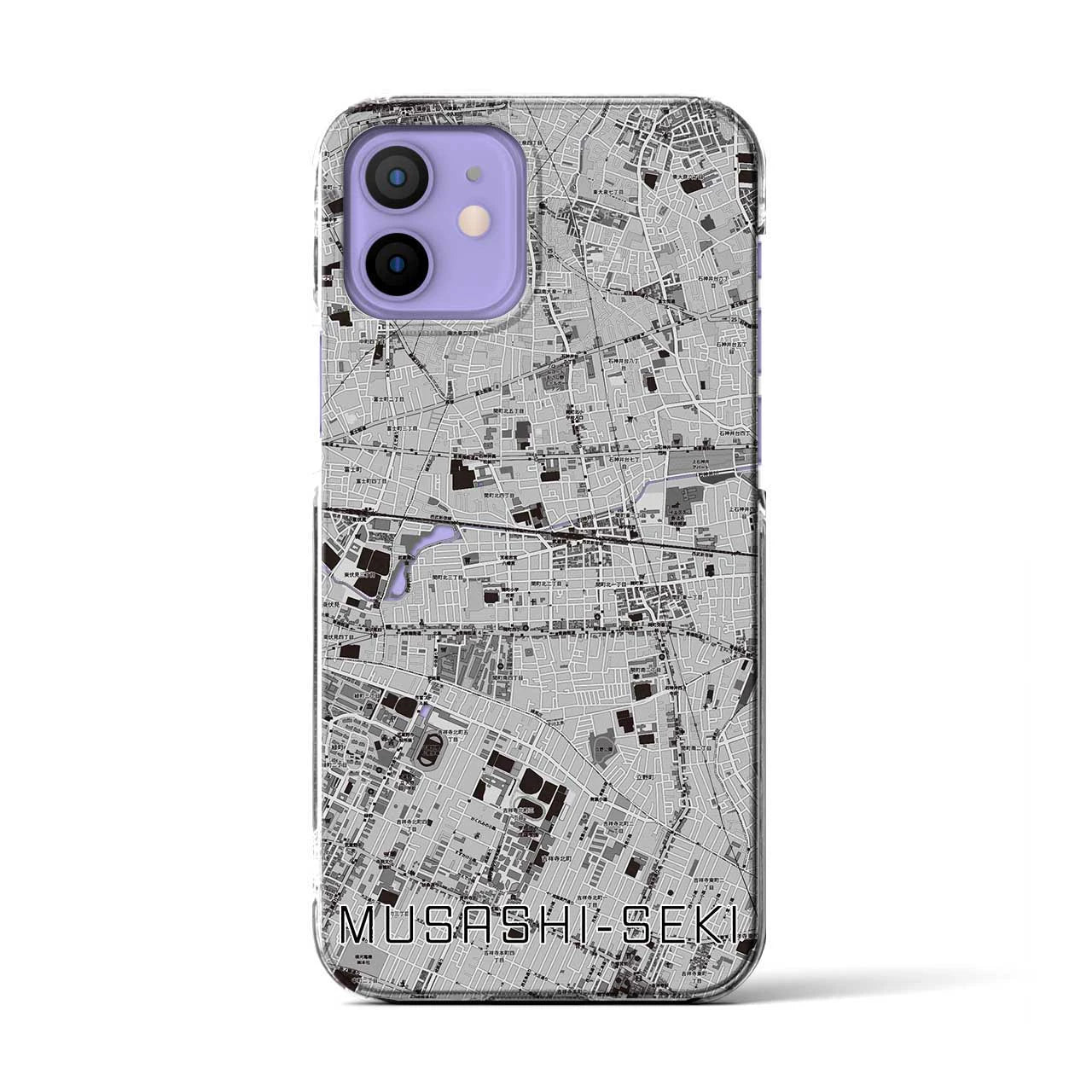 【武蔵関(東京都)】地図柄iPhoneケース(クリアタイプ)