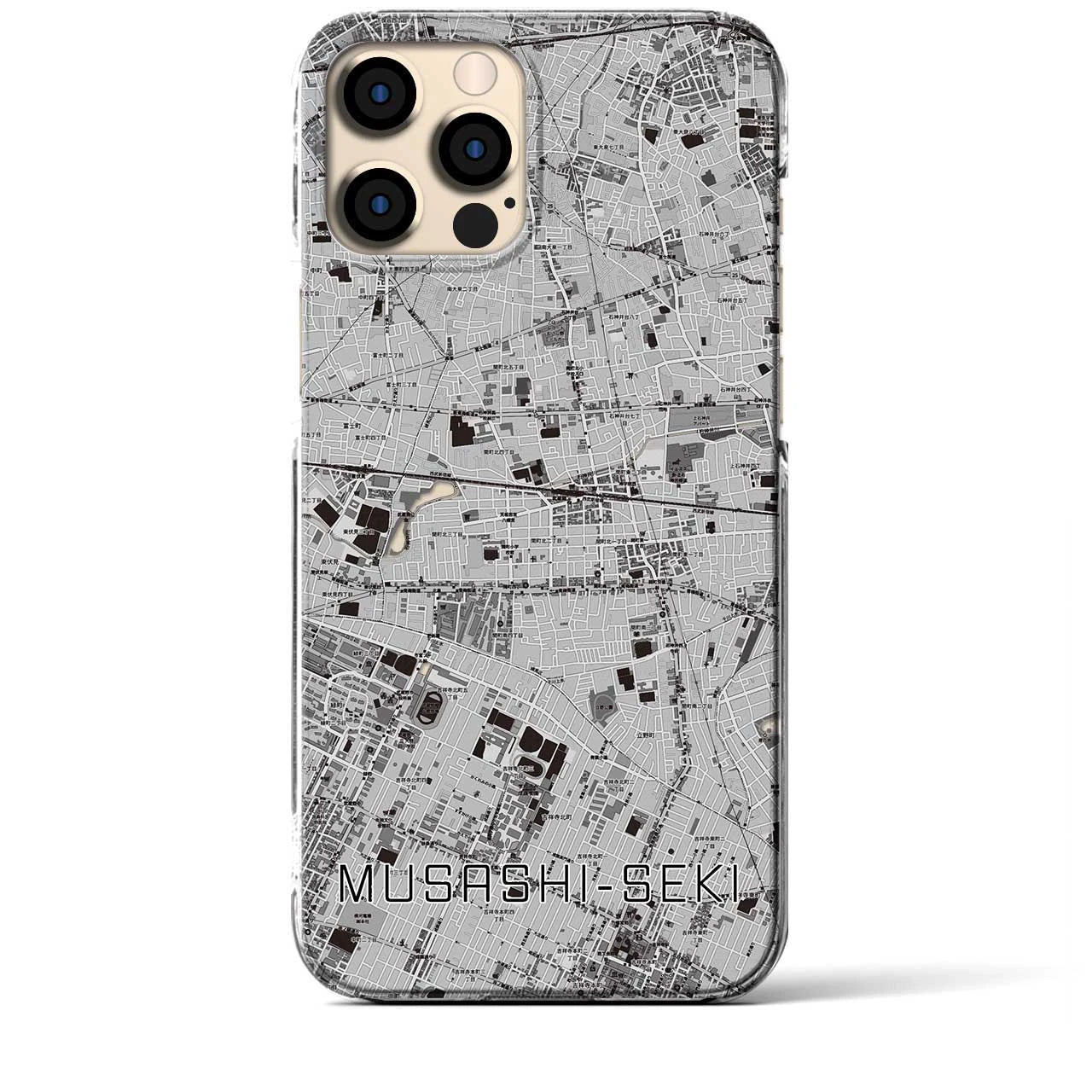 【武蔵関(東京都)】地図柄iPhoneケース(クリアタイプ)