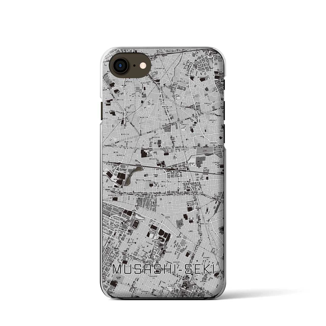 【武蔵関(東京都)】地図柄iPhoneケース(クリアタイプ)