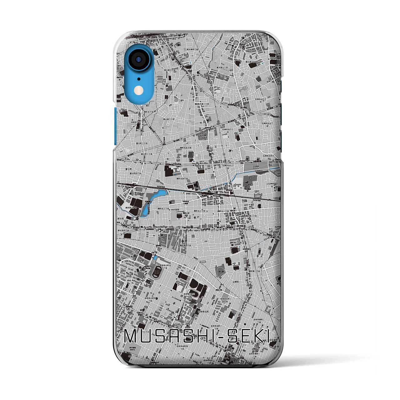 【武蔵関(東京都)】地図柄iPhoneケース(クリアタイプ)