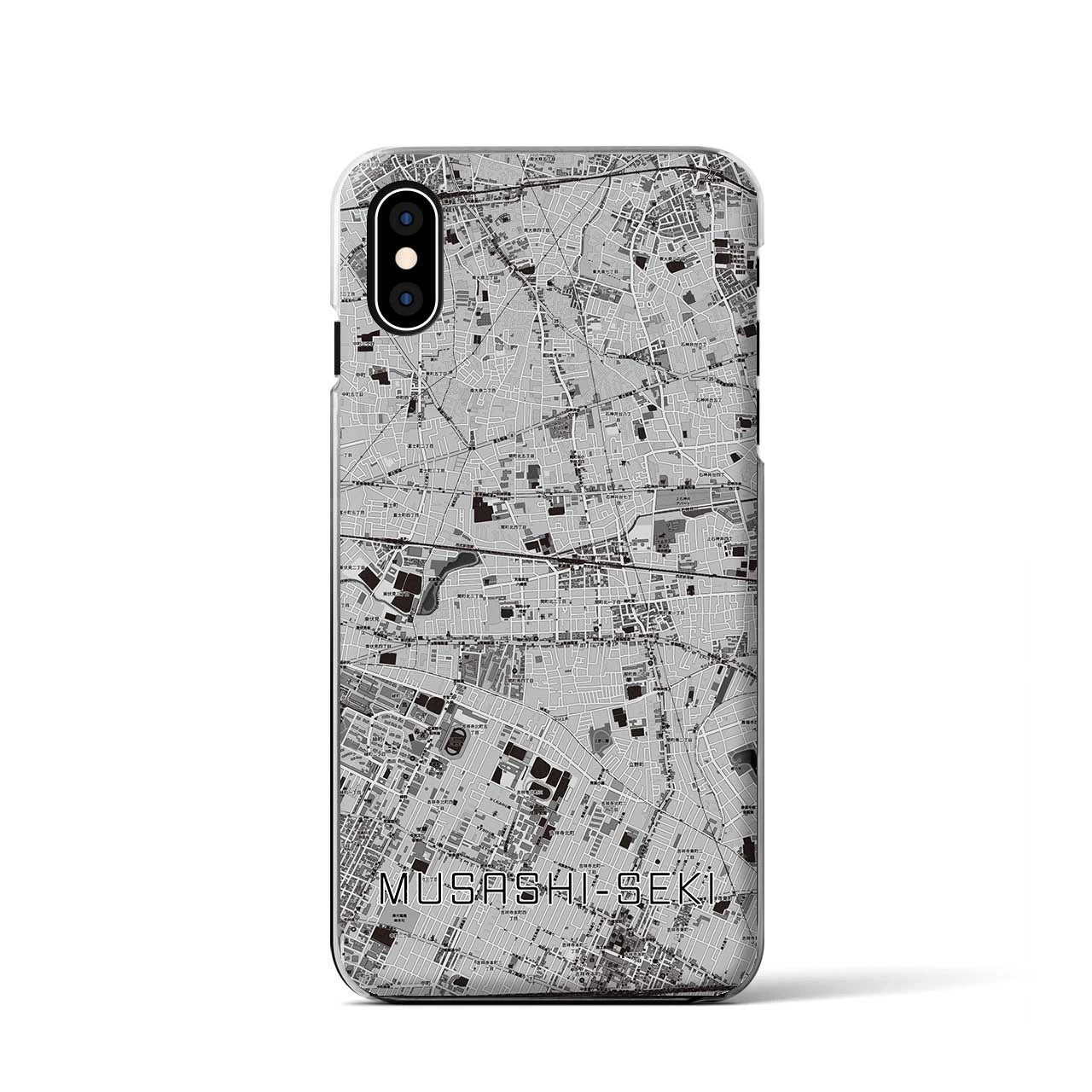 【武蔵関(東京都)】地図柄iPhoneケース(クリアタイプ)