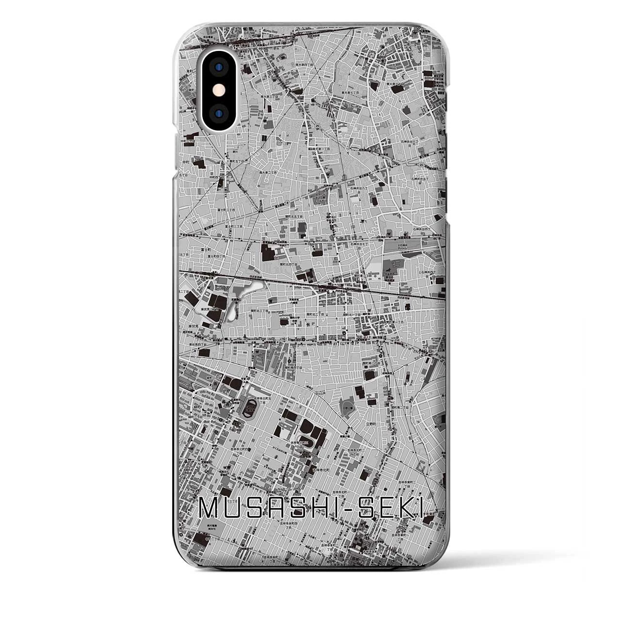 【武蔵関(東京都)】地図柄iPhoneケース(クリアタイプ)