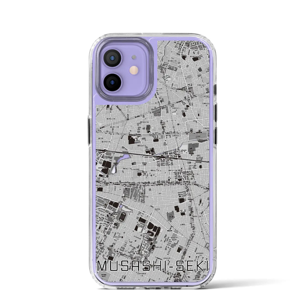 【武蔵関(東京都)】地図柄iPhoneケース(MagSafeタイプ)