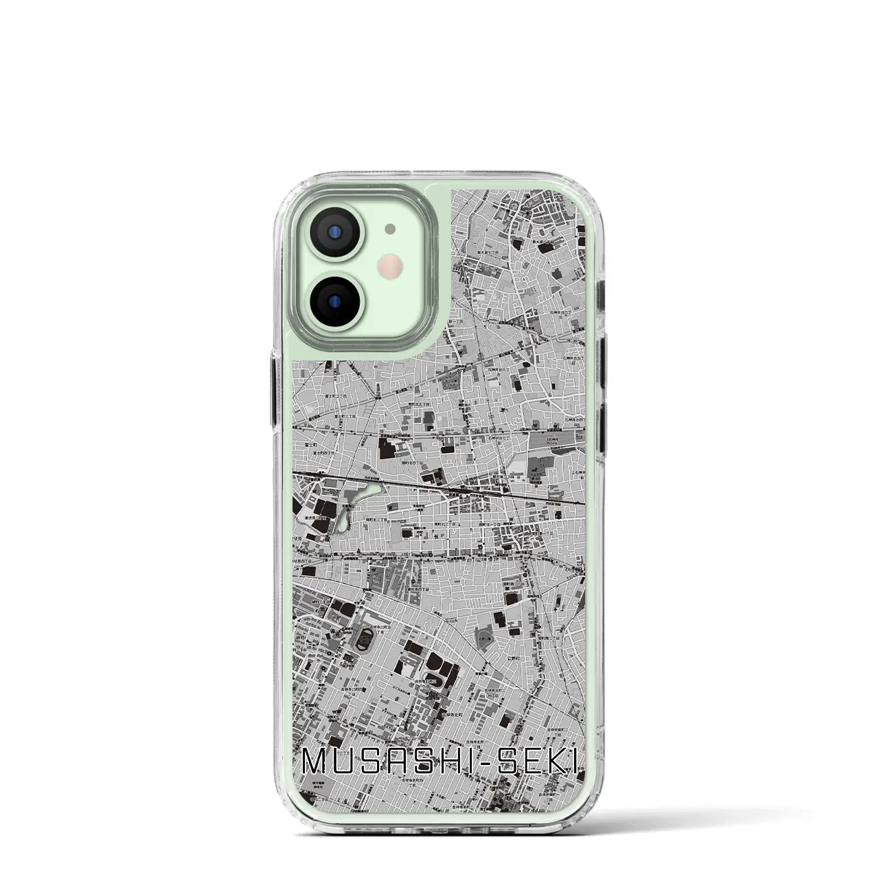 【武蔵関(東京都)】地図柄iPhoneケース(MagSafeタイプ)