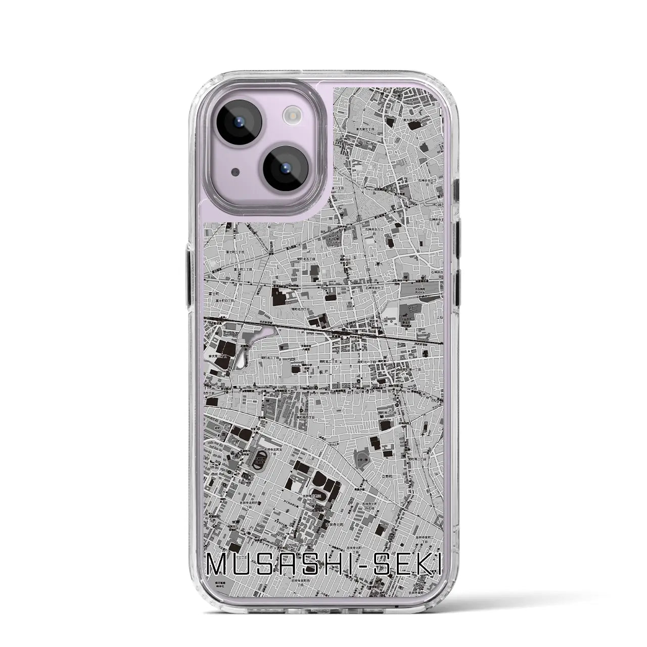 【武蔵関(東京都)】地図柄iPhoneケース(MagSafeタイプ)