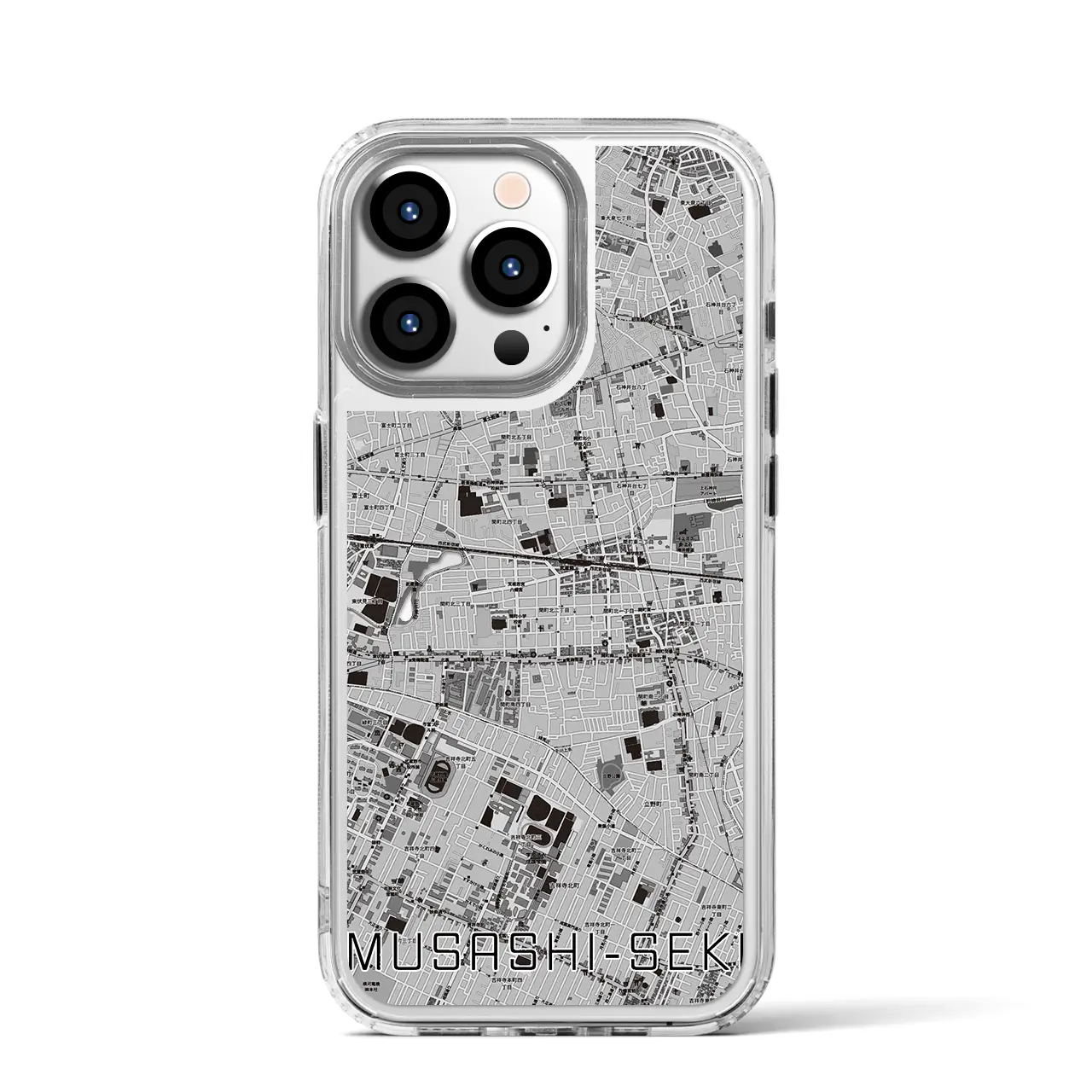 【武蔵関(東京都)】地図柄iPhoneケース(MagSafeタイプ)