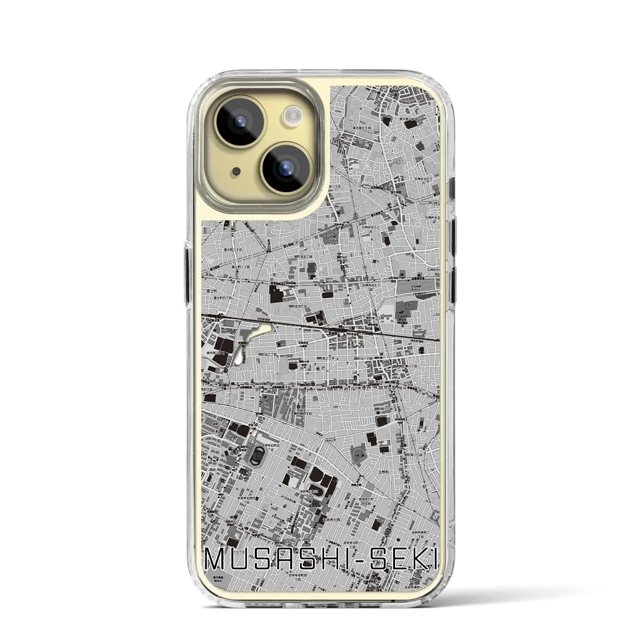 【武蔵関(東京都)】地図柄iPhoneケース(MagSafeタイプ)