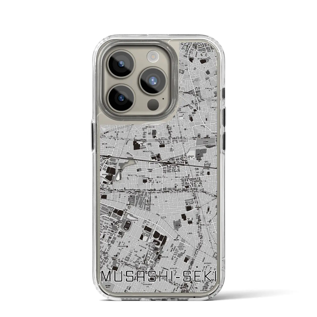 【武蔵関(東京都)】地図柄iPhoneケース(MagSafeタイプ)