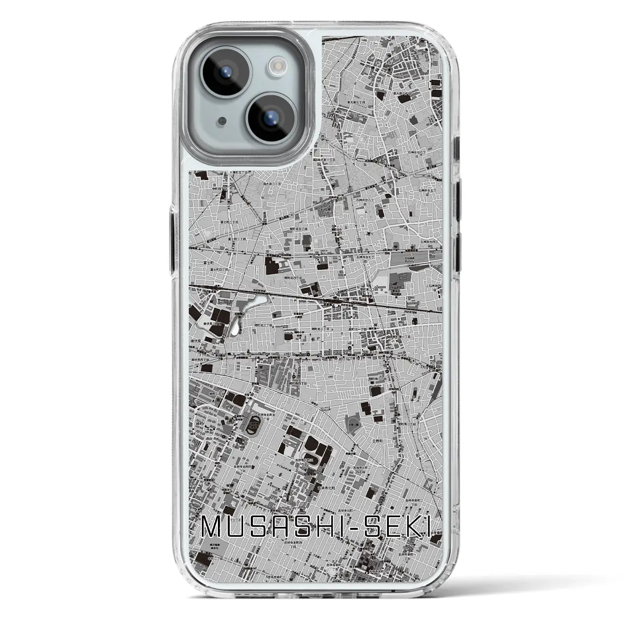 【武蔵関(東京都)】地図柄iPhoneケース(MagSafeタイプ)