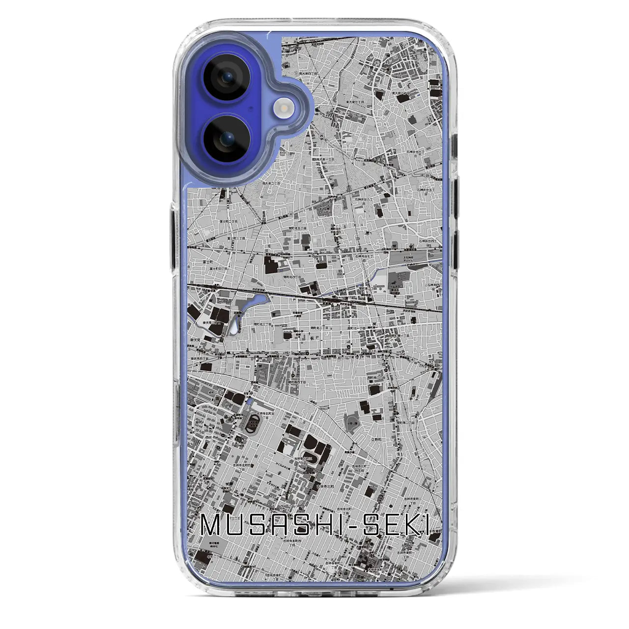 【武蔵関(東京都)】地図柄iPhoneケース(MagSafeタイプ)