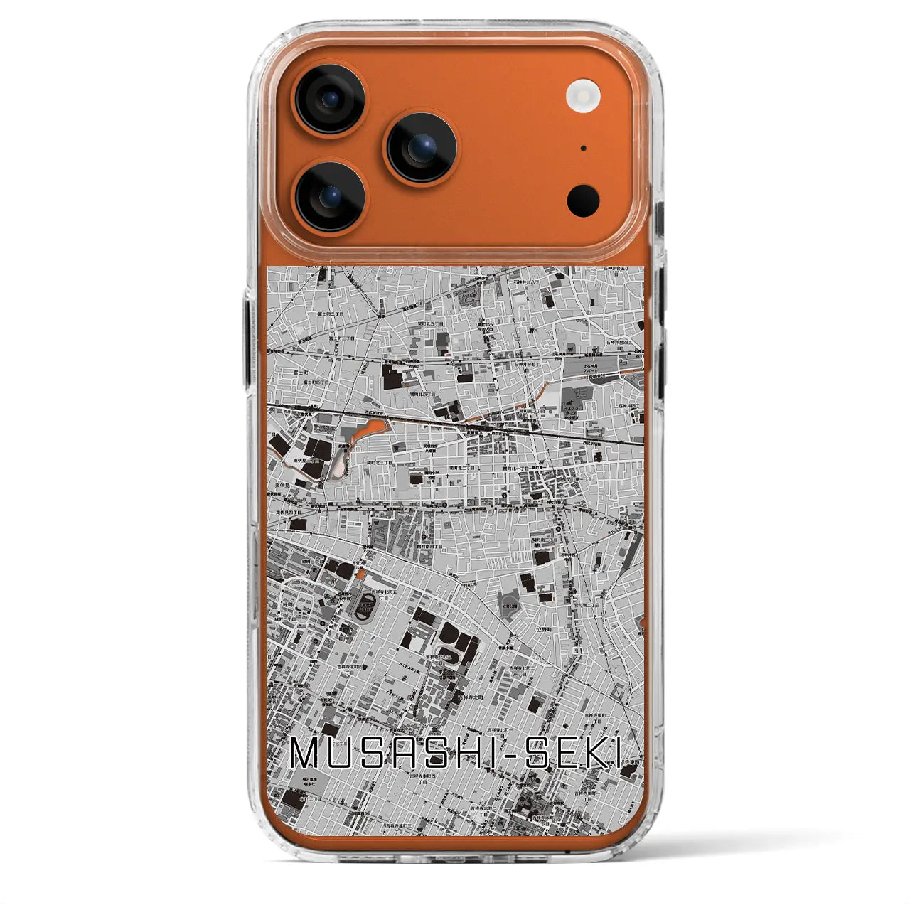 【武蔵関(東京都)】地図柄iPhoneケース(MagSafeタイプ)