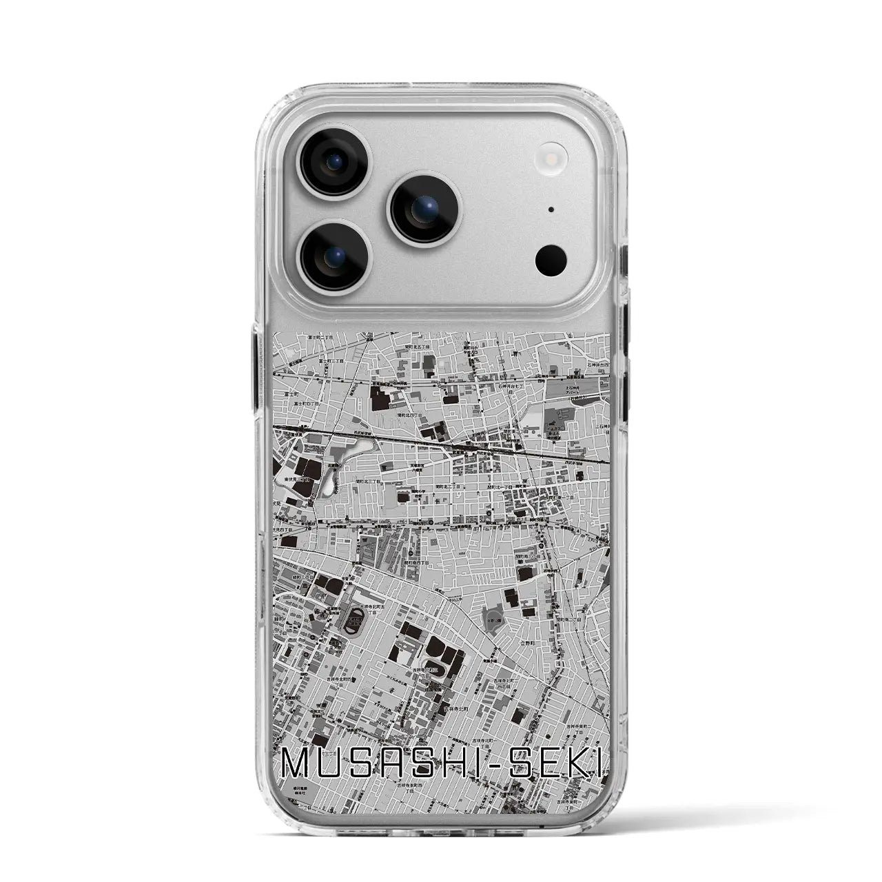 【武蔵関(東京都)】地図柄iPhoneケース(MagSafeタイプ)