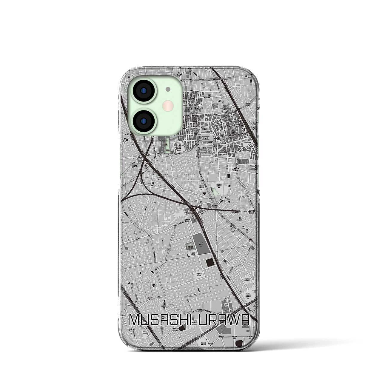 【武蔵浦和(埼玉県)】地図柄iPhoneケース(クリアタイプ)