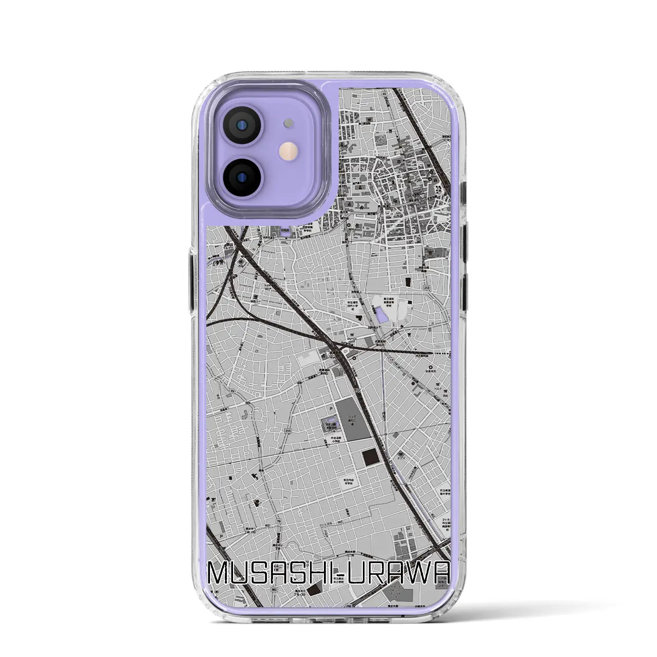 【武蔵浦和(埼玉県)】地図柄iPhoneケース(MagSafeタイプ)