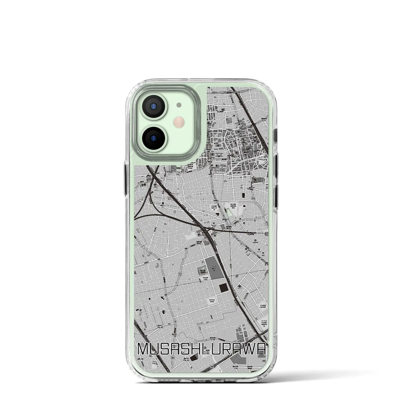 【武蔵浦和(埼玉県)】地図柄iPhoneケース(MagSafeタイプ)