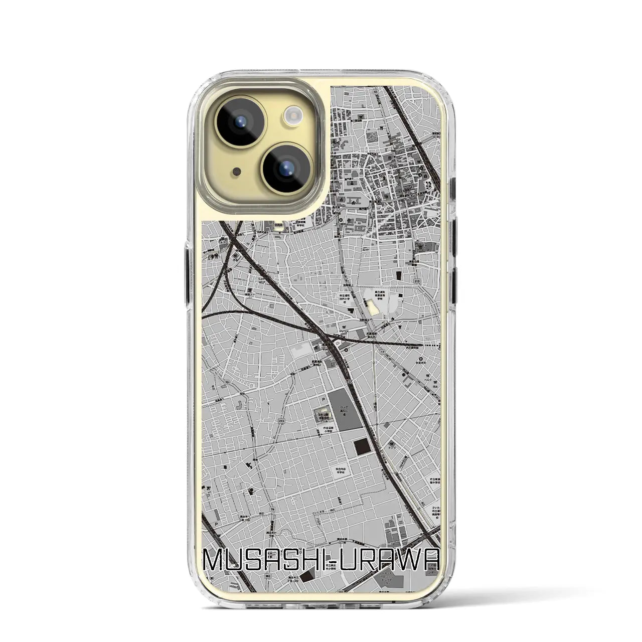 【武蔵浦和(埼玉県)】地図柄iPhoneケース(MagSafeタイプ)