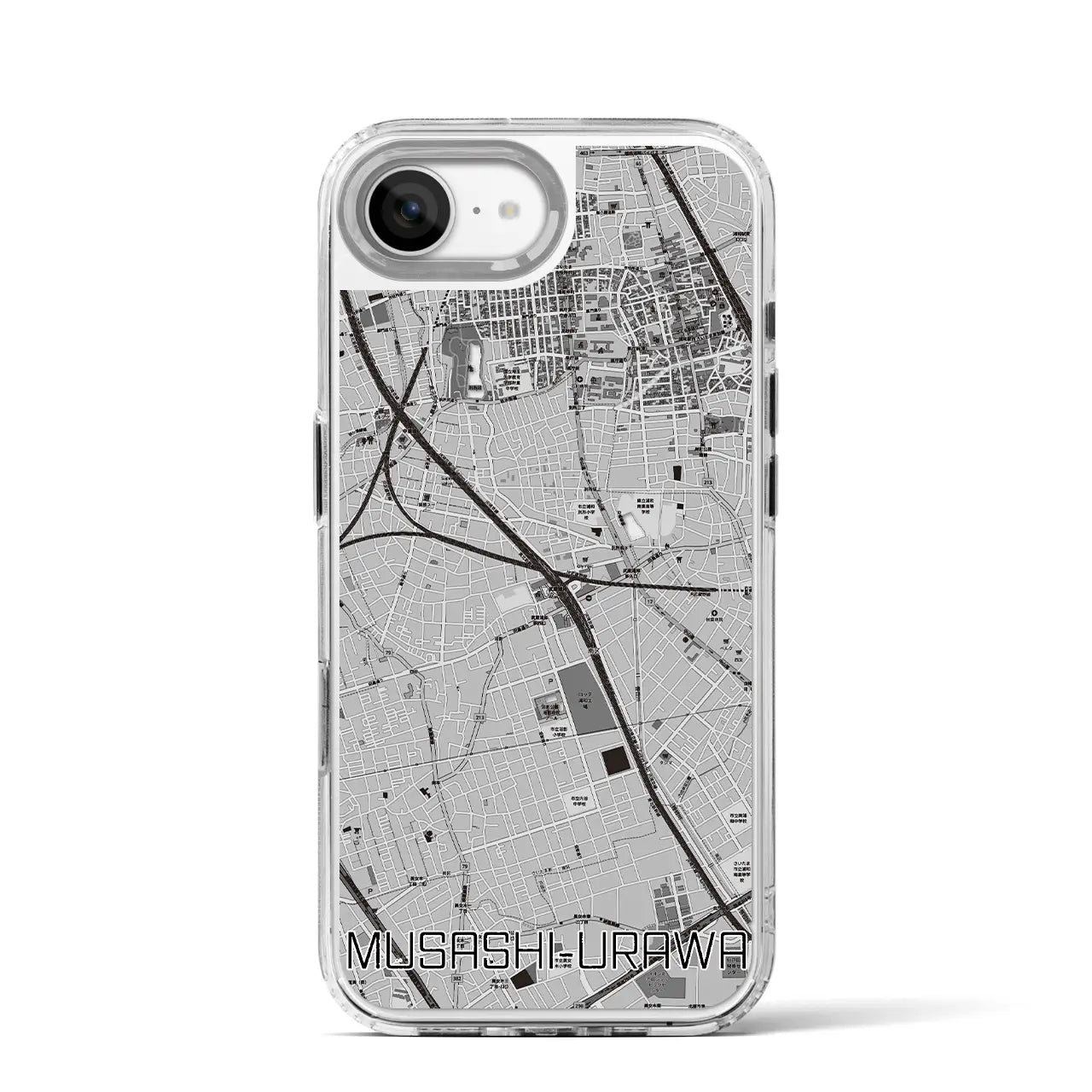 【武蔵浦和(埼玉県)】地図柄iPhoneケース(MagSafeタイプ)