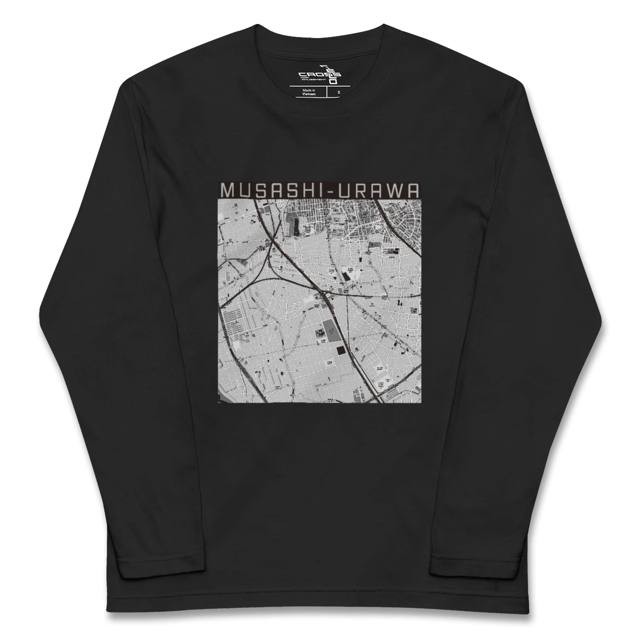 【武蔵浦和(埼玉県)】地図柄ロングスリーブTシャツ
